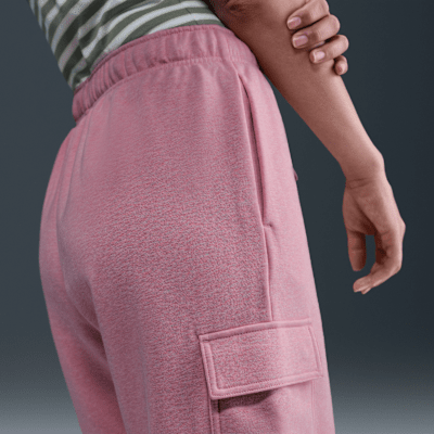Nike Sportswear Club Fleece Pantalones de entrenamiento cargo oversized de tiro medio para mujer