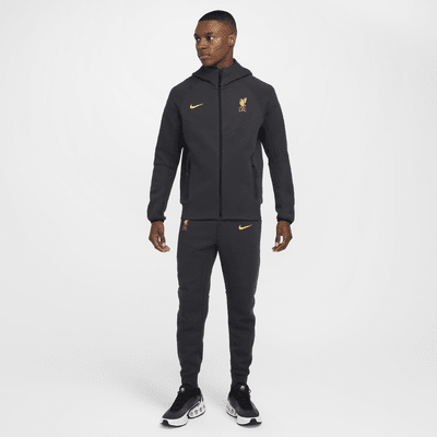 Sweat à capuche et zip en tissu Fleece Nike Football Liverpool FC Tech Windrunner 3 tenue pour homme