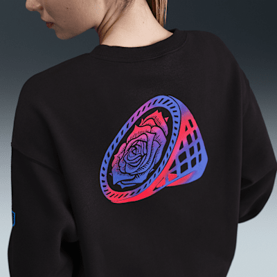 England Phoenix Fleece Women's Nike Football Oversized Crew-Neck Sweatshirt