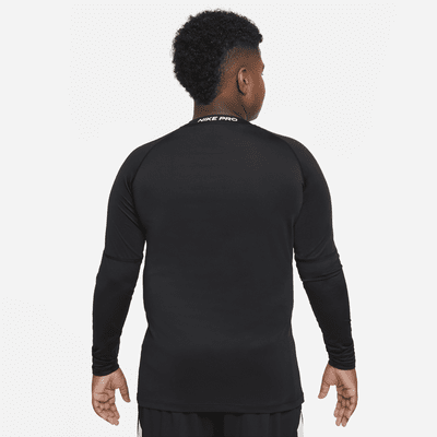 Nike Pro Big Kids' (Boys') Dri-FIT Long-Sleeve Top (Extended Size)