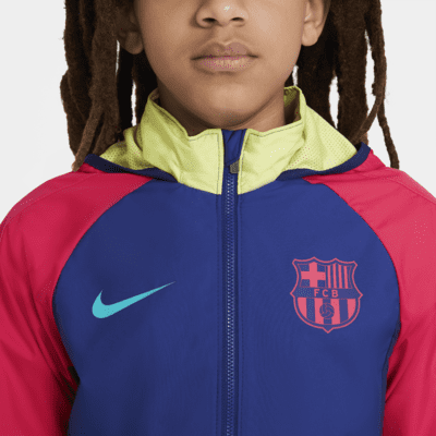 FC Barcelona AWF Big Kids' Soccer Jacket