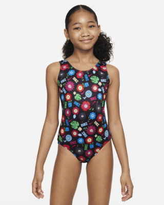 Подростковые  Nike Swim Garden Party Big Kids' (Girls') U-Back One-Piece Swimsuit