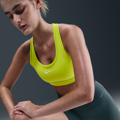 Bra deportivo con almohadillas para mujer Nike Swoosh Medium Support