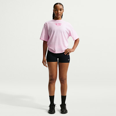 Playera de corte cuadrado para mujer Nike Wrestling