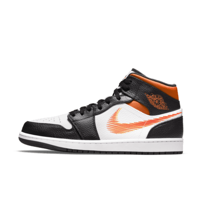 jordan 1 orange black and white