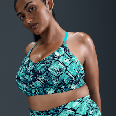 Nike Indy Women's Artist Collection Hafif Destekli Pedli Baskılı Spor Sütyeni