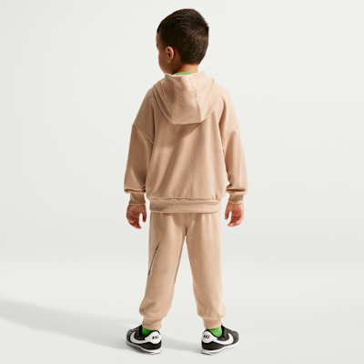 Conjunto de 2 piezas con sudadera sin cierre de French Terry oversized infantil Nike Sportswear In The Zone
