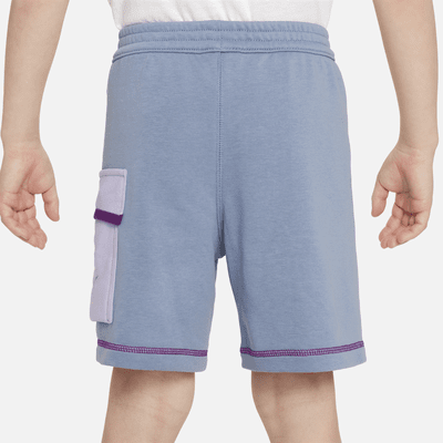 Conjunto de shorts de French Terry para niños talla pequeña Nike Sportswear Reimagine