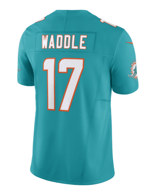 Men's Nike Jaylen Waddle White Miami Dolphins Game Jersey