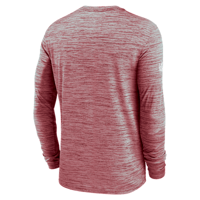 Arizona Cardinals Sideline Team Issue Velocity Men's Nike Dri-FIT NFL Long-Sleeve T-Shirt