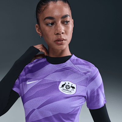 Australia 2024 Stadium Goalkeeper Women's Nike Dri-FIT Football Short-Sleeve Replica Shirt