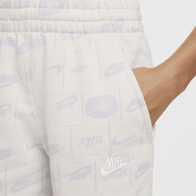 Shorts de French Terry para niños talla grande Nike Sportswear Club