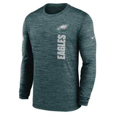 Philadelphia Eagles Sideline Velocity Men's Nike Dri-FIT NFL Long-Sleeve T-Shirt