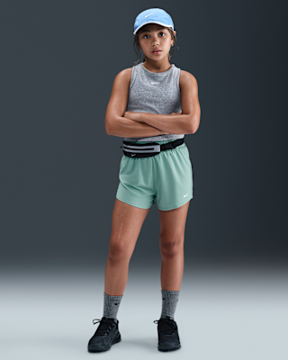 Детские шорты Nike One Big Kids' (Girls') Dri-FIT High-Waisted Woven Training Shorts для тренировок