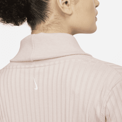 Sudadera de tela de canalé para mujer Nike Yoga Luxe