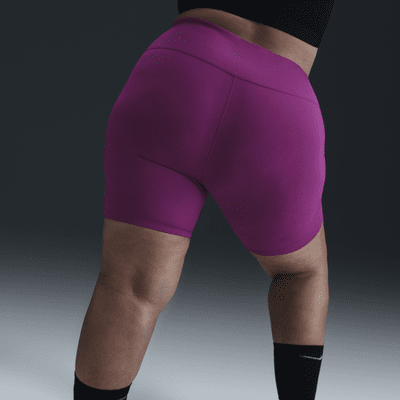 Shorts de ciclismo con bolsillos de tiro alto de 20 cm para mujer (talla grande) Nike One