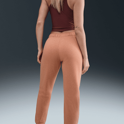 Pants con gráfico de tiro medio para mujer Nike Sportswear Club Fleece