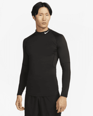 Мужские  Nike Pro Dri-FIT Fitness Mock-Neck Long-Sleeve Top для тренировок