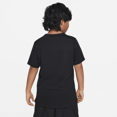 Nike Dri-FIT Miler Kurzarm-Trainingsoberteil für ältere Kinder (Jungen)