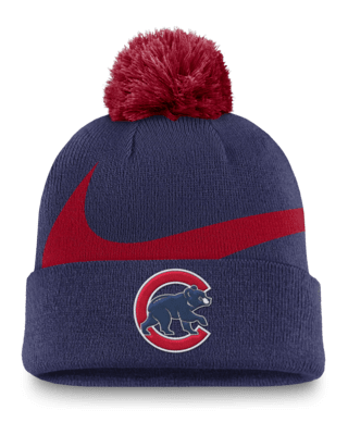 Мужские  Chicago Cubs Peak Nike MLB Cuffed Pom Beanie