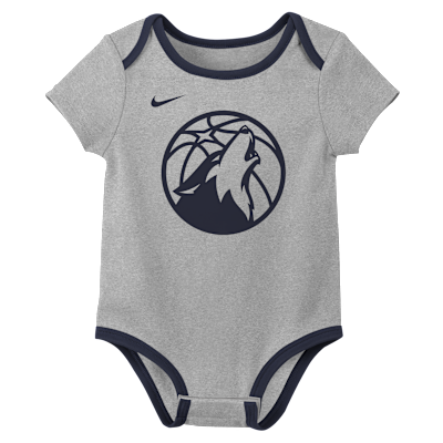 Nike "Minnesota Timberwolves" Baby (0-3M) NBA Bodysuit (2-Pack)