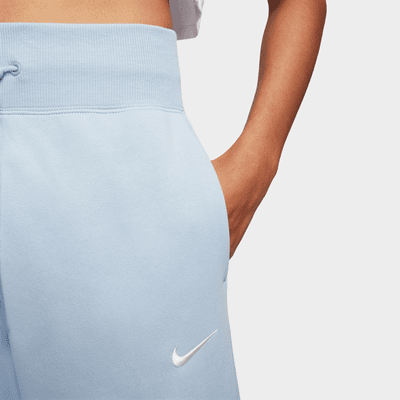 Pants de entrenamiento de tiro alto y piernas anchas para mujer Nike Sportswear Phoenix Fleece