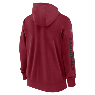 Arizona Cardinals Sideline Team Issue Club Men's Nike Full Zip Hoodie