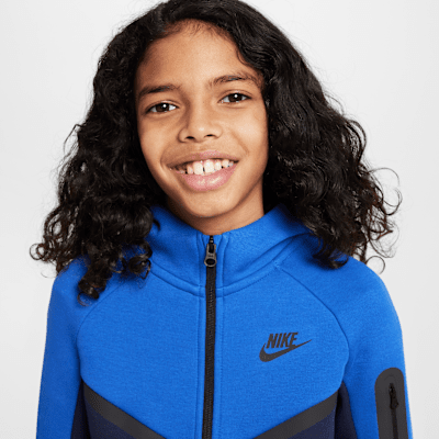 Nike Sportswear Tech Fleece Hoodie mit durchgehendem Reißverschluss für ältere Kinder