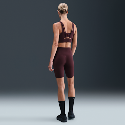 Bra deportivo de media sujeción de corte largo con almohadillas para mujer Nike Zenvy