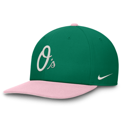 Gorra ajustable Nike Dri-FIT de la MLB para hombre Baltimore Orioles Malachite Pro