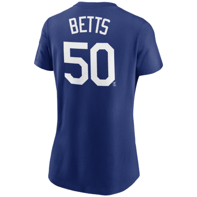 Playera para mujer MLB los Angeles Dodgers (Mookie Betts)