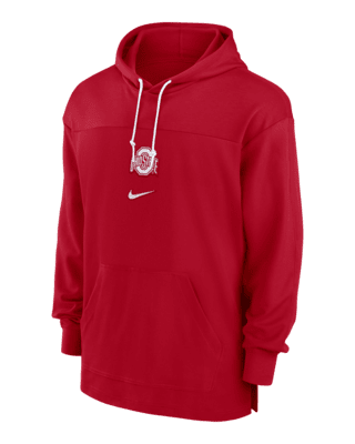 Мужские джерси Ohio State Buckeyes Sideline Jersey Nike Dri-FIT College Pullover Hoodie