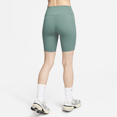 Shorts de ciclismo con bolsillos de tiro alto de 20 cm para mujer Nike One