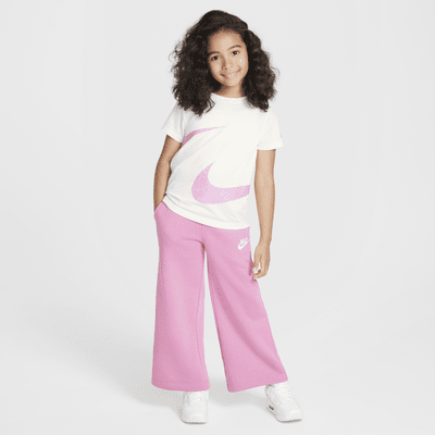 Nike Sportswear Club Little Kids' Fleece Wide Leg Pants