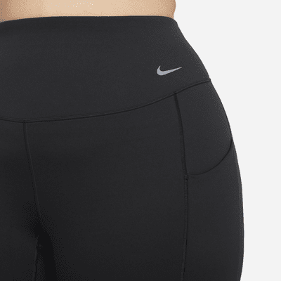 Leggings de largo completo y cintura alta de media sujeción para mujer Nike Universa con bolsillos (talla grande)