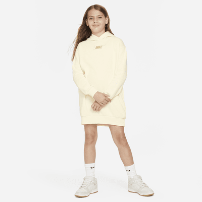 Vestido con gorro para niña talla grande Nike Sportswear Club Fleece