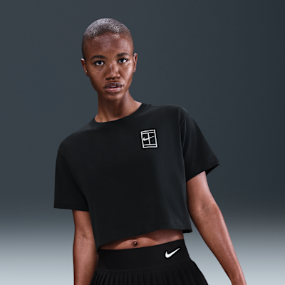 Nike Slam Women's Dri-FIT Short-Sleeve Cropped Tennis T-Shirt