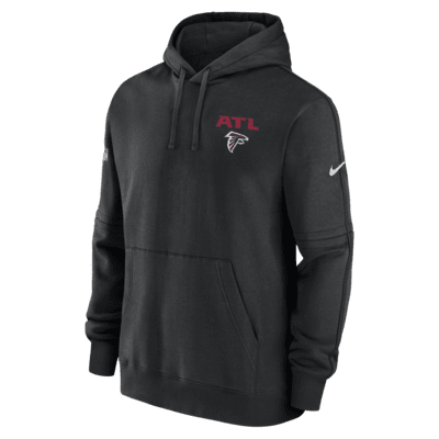 Nike Men's Atlanta Falcons 2023 Sideline Club Black Pullover Hoodie