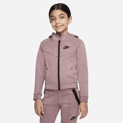 Girls' Little Kids' Nike Sportswear Tech Fleece Full-Zip Hoodie and Jogger  Pants Set