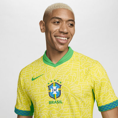 Brazil 2024 Match Home Men's Nike Dri-FIT ADV Soccer Authentic Jersey ...