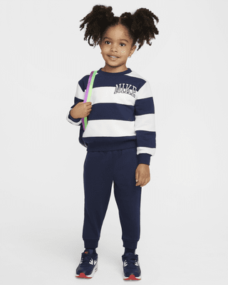 Детские  Nike Sportswear Club Toddler 2-Piece Rugby Stripe Crew Set