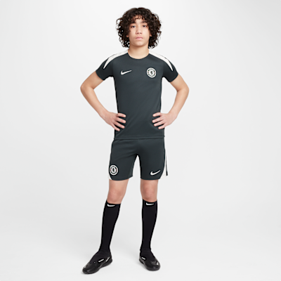 Chelsea FC Strike Big Kids' Nike Dri-FIT Soccer Short-Sleeve Top