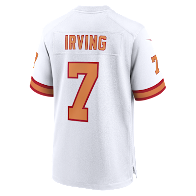 Jersey de juego Nike de la NFL para hombre de Bucky Irving de los Tampa Bay Buccaneers de la 50.ª temporada