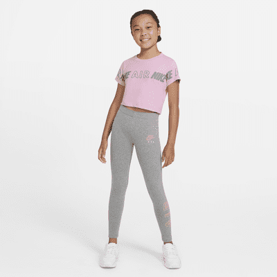 Nike Air Big Kids' (Girls') Cropped T-Shirt. Nike.com