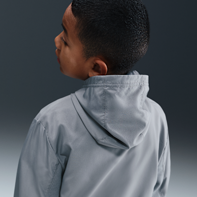 Dzianinowa bluza z kapturem i zamkiem 1/2 dla dużych dzieci Nike Sportswear City Utility EasyOn