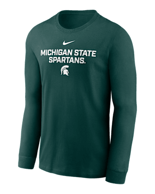 Мужская футболка Michigan State Sideline Nike Dri-FIT College Long-Sleeve
