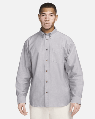 Мужские  Nike Life Long-Sleeve Oxford Button-Down Shirt