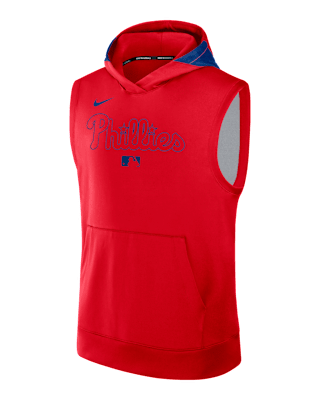 Мужское худи Philadelphia Phillies Authentic Collection Men’s Nike Dri-FIT MLB Sleeveless Pullover Hoodie