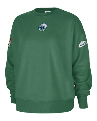 Женский свитшот Dallas Mavericks Hardwood Classics Nike NBA Phoenix Fleece Premium Crewneck