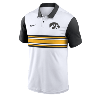 Polo universitario Nike Dri-FIT para hombre Iowa Hawkeyes Primetime Campus Vapor